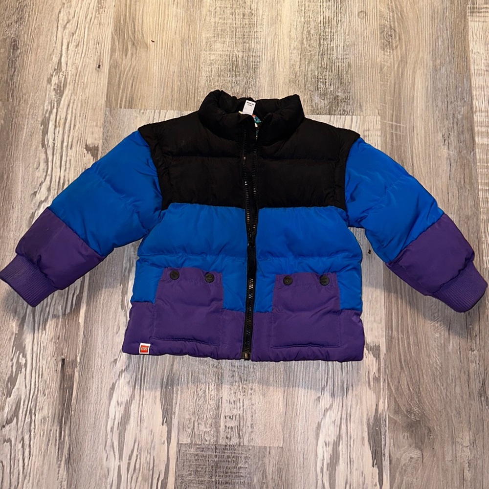 ColorBlock Lego Puff Jacket